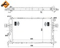Радиатор охлаждения Opel Astra H M+ 2,02,2 04